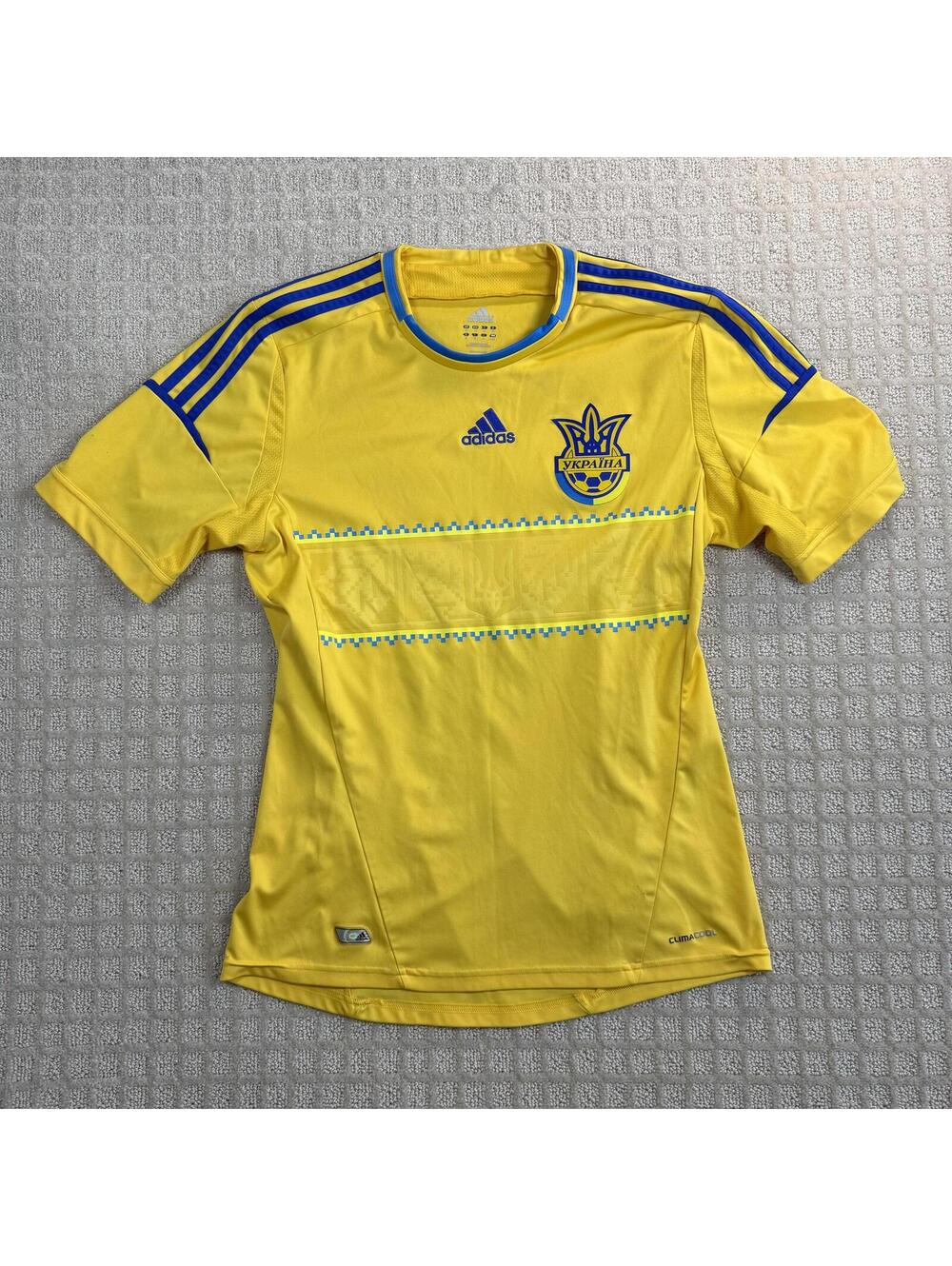 Adidas Ukraine 2012 2014 Home Jersey Yellow M
